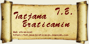 Tatjana Bratičanin vizit kartica